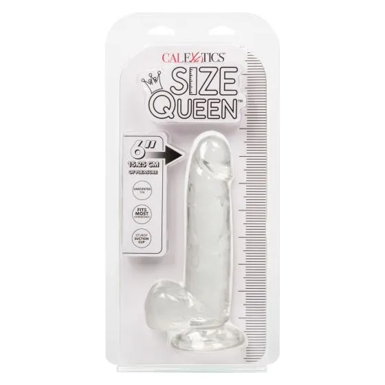 California Exotic Novelties Size Queen 6in Clear Dildos