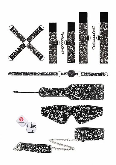 Couples Love Street Art Printed Bondage Kit SHOTS AMERICA Couples Love Street Art Printed Bondage Kit SHOTS AMERICA