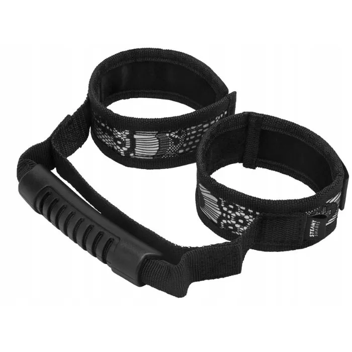 Couples STR Steamy Shades Hand Cuffs Ankle Cuffs with Bag Handle
