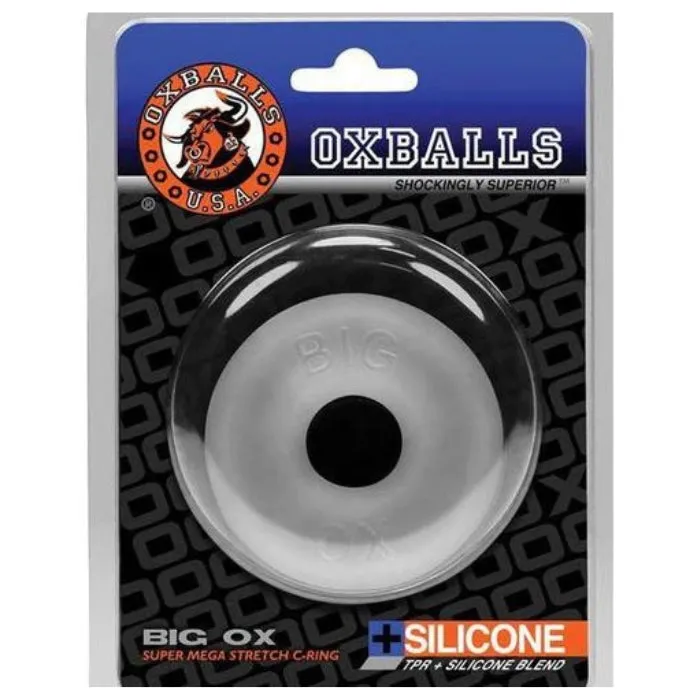 DUS Male Sex Toys Oxballs Cock Ring Big Ox Clear
