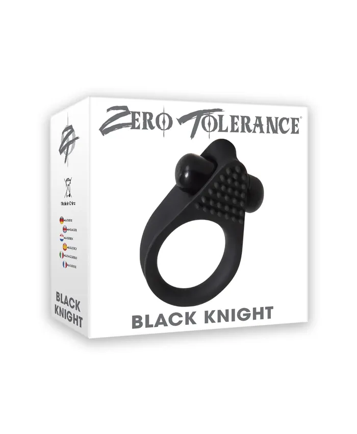 Evolved Novelties Male Sex Toys Zero Tolerance Black Knight Vibrating Cock Ring Evolved Novelties Male Sex Toys Zero Tolerance Black Knight Vibrating Cock Ring