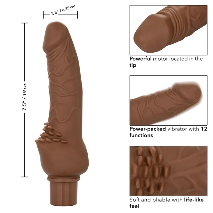 Female Sex Toys Rechargeable Power Stud Cliterrific in Brown California Exotic Novelties
