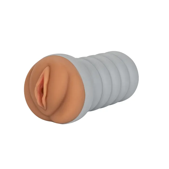 Gripper Ribbed Tight Pussy Masturbator Brown CalExotics Male Sex Toys