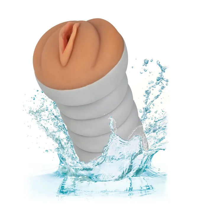 Gripper Ribbed Tight Pussy Masturbator Brown CalExotics Male Sex Toys Gripper Ribbed Tight Pussy Masturbator Brown CalExotics Male Sex Toys