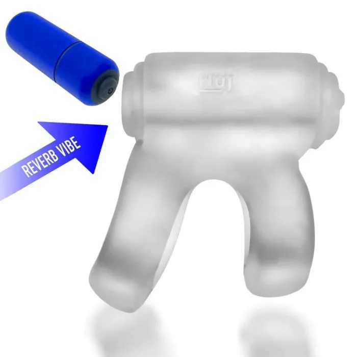 Hunkyjunk Revhammer Vibrating cock Ring Clear DUS Couples