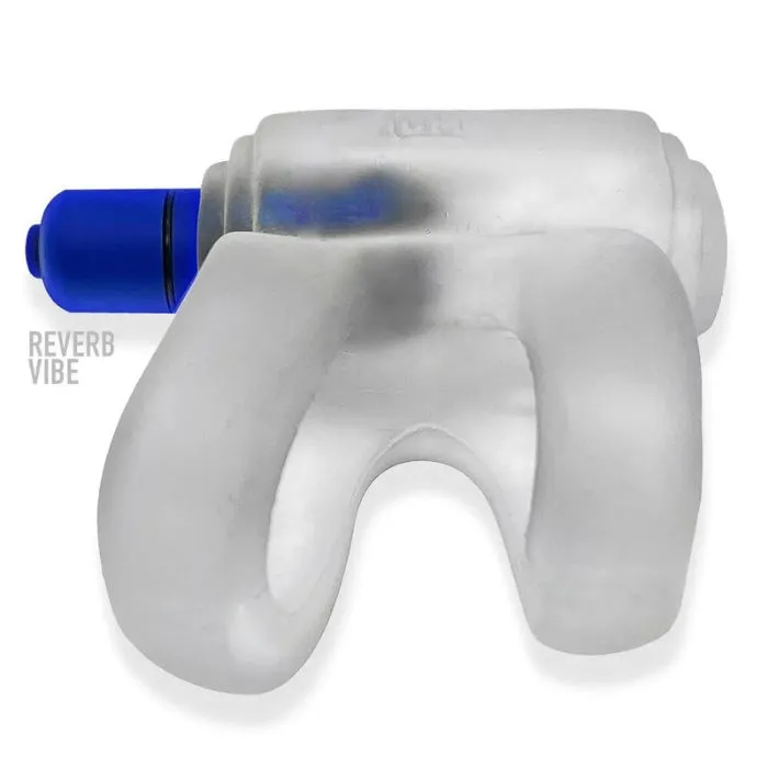 Hunkyjunk Revhammer Vibrating cock Ring Clear DUS Couples