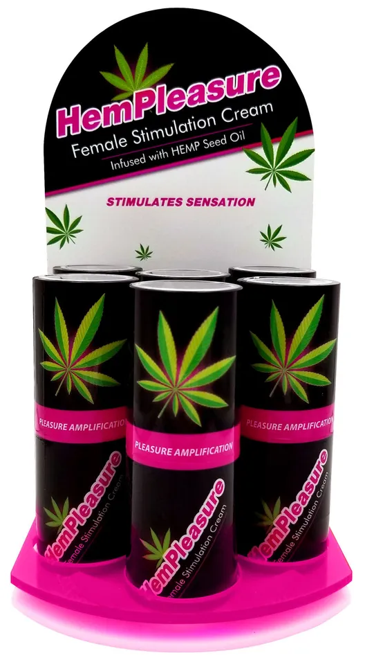 Male Sex Toys Body Action Hempleasure Female Stimulation Cream 5 Oz 6 Bottle Display