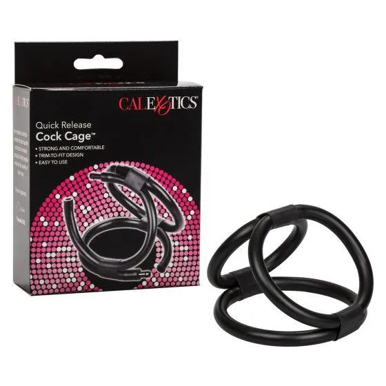 Male Sex Toys CALEXOTICS COCK CAGE QUICK RELEASE