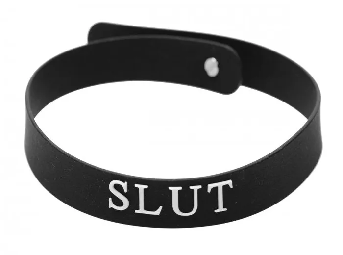 Male Sex Toys Master Series Silicone Collar Slut XR Brands