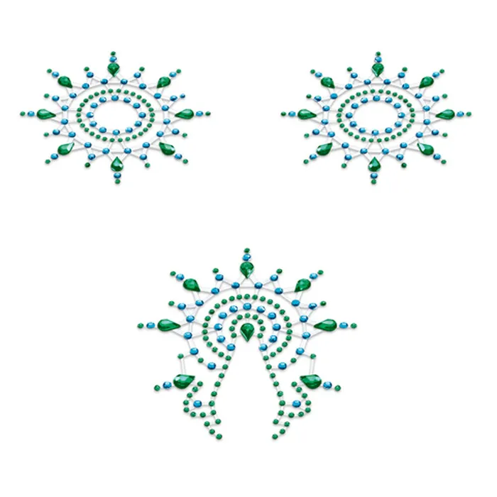 Male Sex Toys Petits Joujoux Petits Joujoux Gloria Nipple And Vagina Pasties Green Male Sex Toys Petits Joujoux Petits Joujoux Gloria Nipple And Vagina Pasties Green