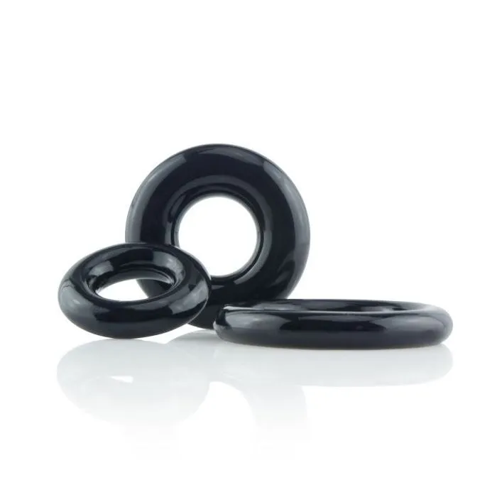 Male Sex Toys Screaming O Screaming O Ring O Cock Ring Set Black 3 Pieces Male Sex Toys Screaming O Screaming O Ring O Cock Ring Set Black 3 Pieces