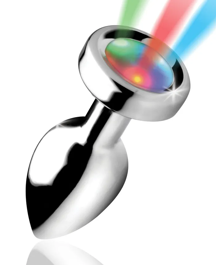 Male Sex Toys XR Brands Booty Sparks Light Up Small Anal Plug