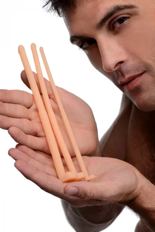 Male Sex Toys XR Brands Master Series Dockers Silicone Urethral Sound Set