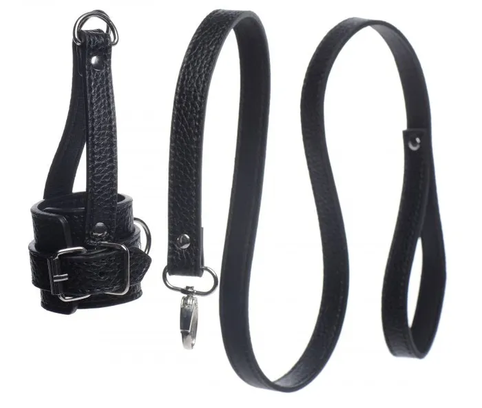 Male Sex Toys XR Brands Strict Ball Stretcher W Leash
