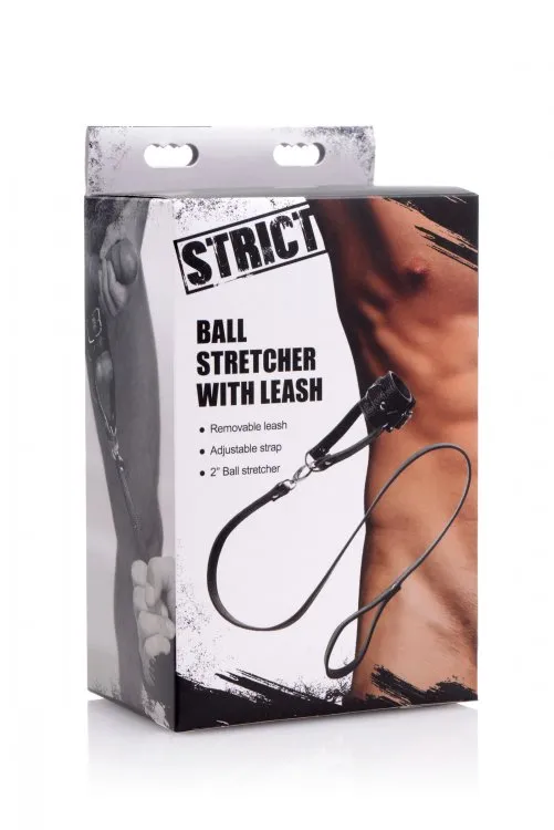 Male Sex Toys XR Brands Strict Ball Stretcher W Leash