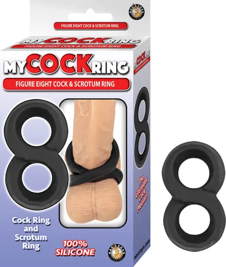 Nasstoys Male Sex Toys My Cockring Figure Eight Cock Scrotum Ring