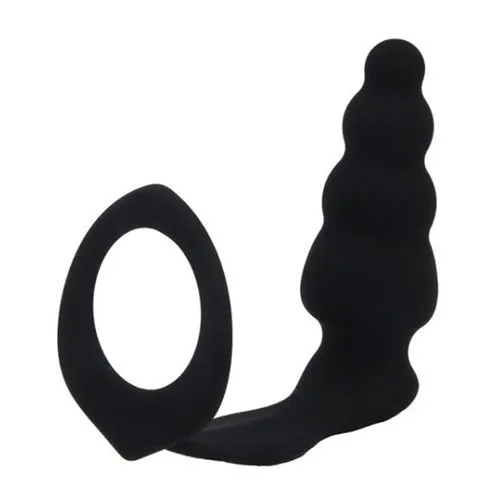 OEM Male Sex Toys Spiral Butt Plug with Cock Ring