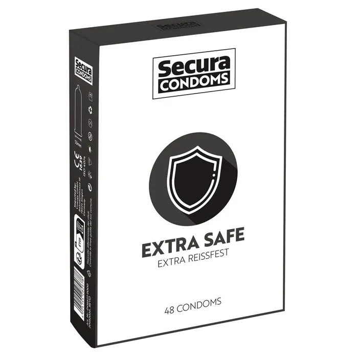 Secura Condoms Male Sex Toys Secura Extra Safe Condoms 48 Pack