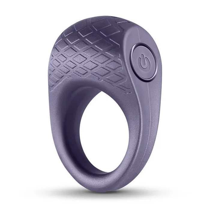 Seduction Levi Vibrating Cock Ring Metallic Grey NS Novelties Couples