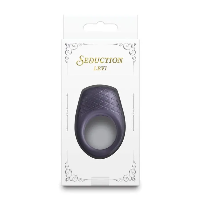 Seduction Levi Vibrating Cock Ring Metallic Grey NS Novelties Couples Seduction Levi Vibrating Cock Ring Metallic Grey NS Novelties Couples