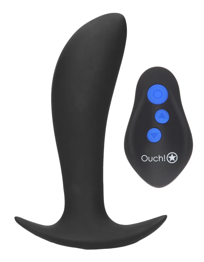 Shots Ouch Male Sex Toys EStimulation and Vibration Butt Plug With Wireless Remote Control Black Shots Ouch Male Sex Toys EStimulation and Vibration Butt Plug With Wireless Remote Control Black
