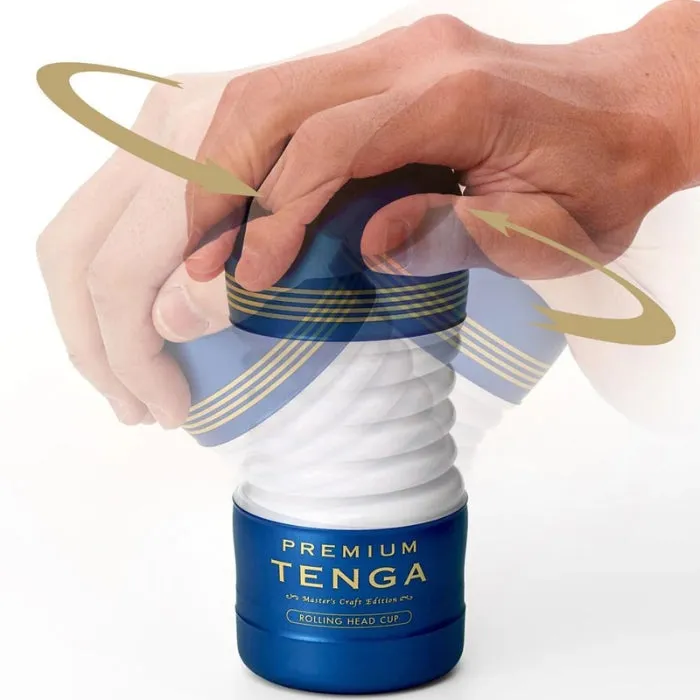 Tenga Premium Rolling Head Cup Masturbater DUS Male Sex Toys