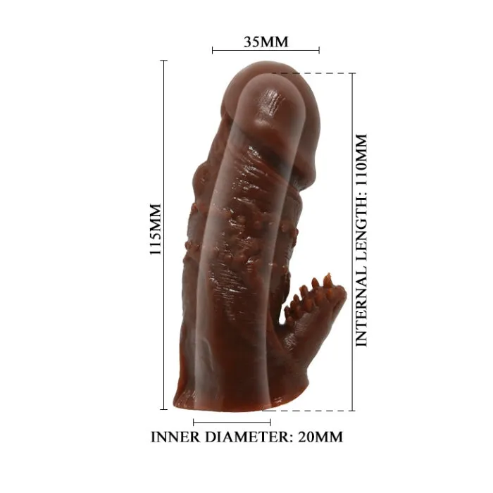 Woolftooth 5 inch Penis Sleeve Dark PRE Male Sex Toys